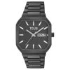 Analog Watch with black IP steel bracelet Lit