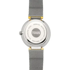 Analog Watch with steel bracelet and aluminum case in gold-colored IPG TOUS S-Mesh Mirror