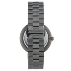 Analogue watch with gray-colored IP steel and pink-colored IPRG steel wristband S-Band