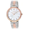 Analogue watch with steel and pink-colored IPRG steel wristband S-Band
