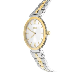 Analogue watch with steel and gold-colored IPG steel wristband S-Band
