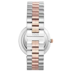 Analogue watch with steel and pink-colored IPRG steel wristband S-Band