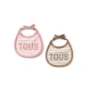 Baby bib set in Classic pink