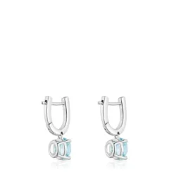Basic Colors silver and topaz Earrings