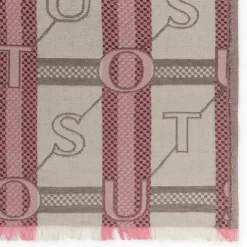 Beige and pink TOUS Legacy Jacquard Foulard