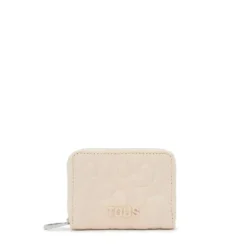 Beige leather Change purse TOUS Greta