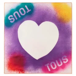 Beige square Scarf TOUS Heart