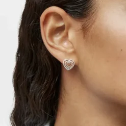 Bickie silver heart Earrings