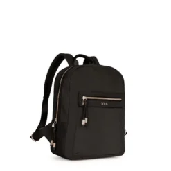 Black colored Canvas Brunock Chain Backpack