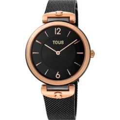 Black IP Steel S-Mesh Watch
