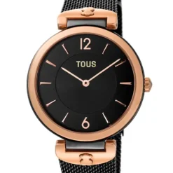 Black IP Steel S-Mesh Watch