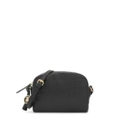 Black Leather Sherton Crossbody bag