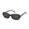 Black Sunglasses Pale Oval