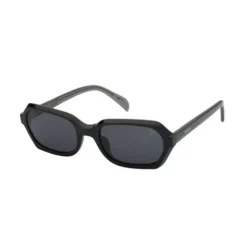 Black Sunglasses Pale Oval