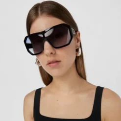 Black Sunglasses Studs Mask