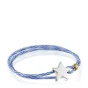 Blue elastic Bracelet with silver star Sweet Dolls