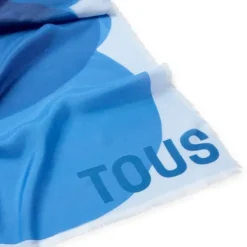 Blue Foulard TOUS Blurry Bear