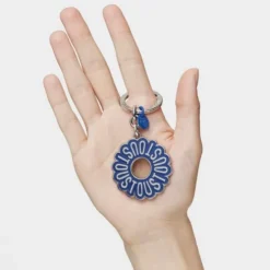 Blue Key ring TOUS Circle Logo