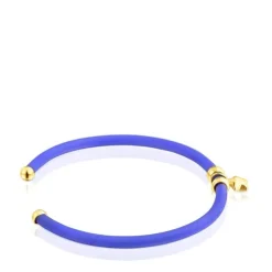 Blue star and silver vermeil TOUS St. Tropez Caucho Bracelet