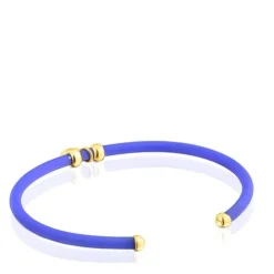 Blue star and silver vermeil TOUS St. Tropez Caucho Bracelet
