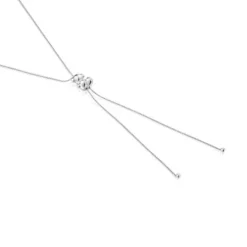 Bold Bear long silver Necklace with bear motif