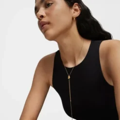Bold Bear medium Necklace with 18kt gold plating over silver and bear motif