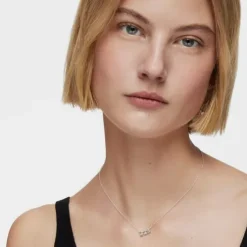 Bold Bear silver Choker with charm