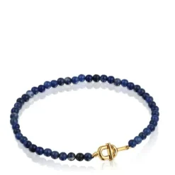 Bracelet with 18kt gold plating over silver and sodalite TOUS MANIFESTO