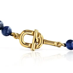 Bracelet with 18kt gold plating over silver and sodalite TOUS MANIFESTO