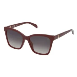 Burgundy-colored bear Sunglasses Square Bear