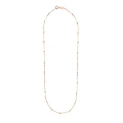 Choker with 18kt rose-gold plating over silver and balls TOUS Chain