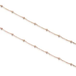 Choker with 18kt rose-gold plating over silver and balls TOUS Chain