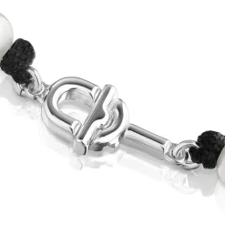 50 cm black nylon necklace with cultured pearls TOUS MANIFESTO