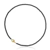 43 cm Necklace with 18kt gold plating over silver and onyx TOUS MANIFESTO