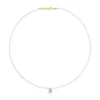 Cultured pearl, gold and tanzanite Choker Color Pills