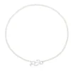 Cultured pearl Tsuri Necklace with silver motif