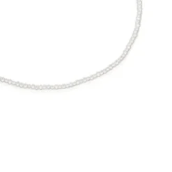 Cultured pearl Tsuri Necklace with silver motif