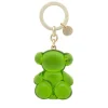 Dark green half Keychain Bold Bear