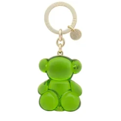 Dark green half Keychain Bold Bear