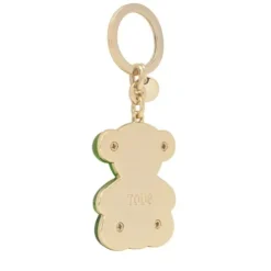 Dark green half Keychain Bold Bear