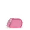 Dark pink leather Crossbody reporter bag TOUS Miranda