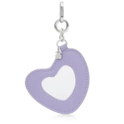 Dark-lilac-colored Key ring Mirror Motifs