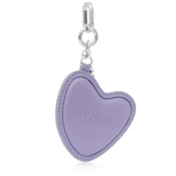 Dark-lilac-colored Key ring Mirror Motifs