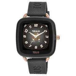 D-Connect Smartwatch with black silicone strap