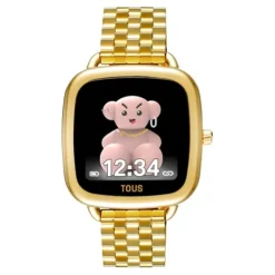 D-Connect Smartwatch with gold-colored IPG steel bracelet
