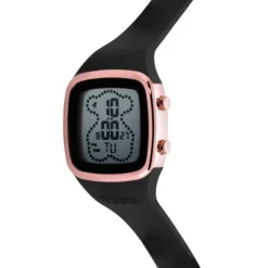 Digital Watch with black silicone strap and rose-colored IPRG steel case TOUS B-Time