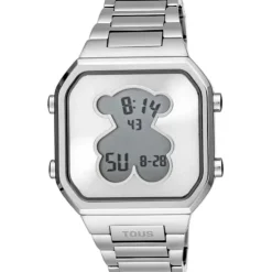 Digital Watch with stainless steel bracelet D-BEAR