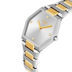 Digital Watch with stainless steel and gold-colored IPG steel bracelet Karat