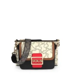 Double Kaos Icon Multi Red - Beige Shoulder Bag