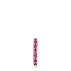 Earcuff with 18kt gold plating over silver and rhodolite My Other Half